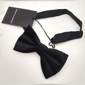 Haight Ashbury Black Velvet Formal Bow Tie Holiday Wedding Adjustable